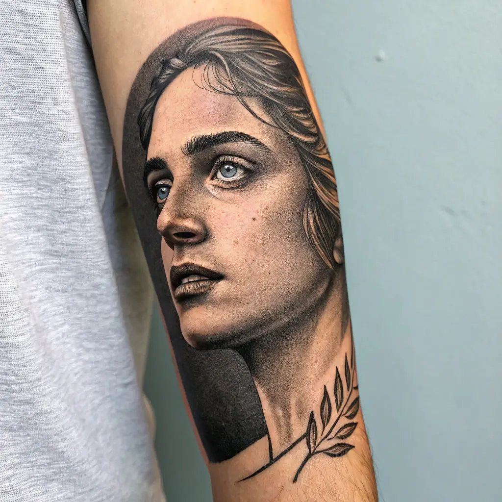 Realism Portrait Tattoo Design